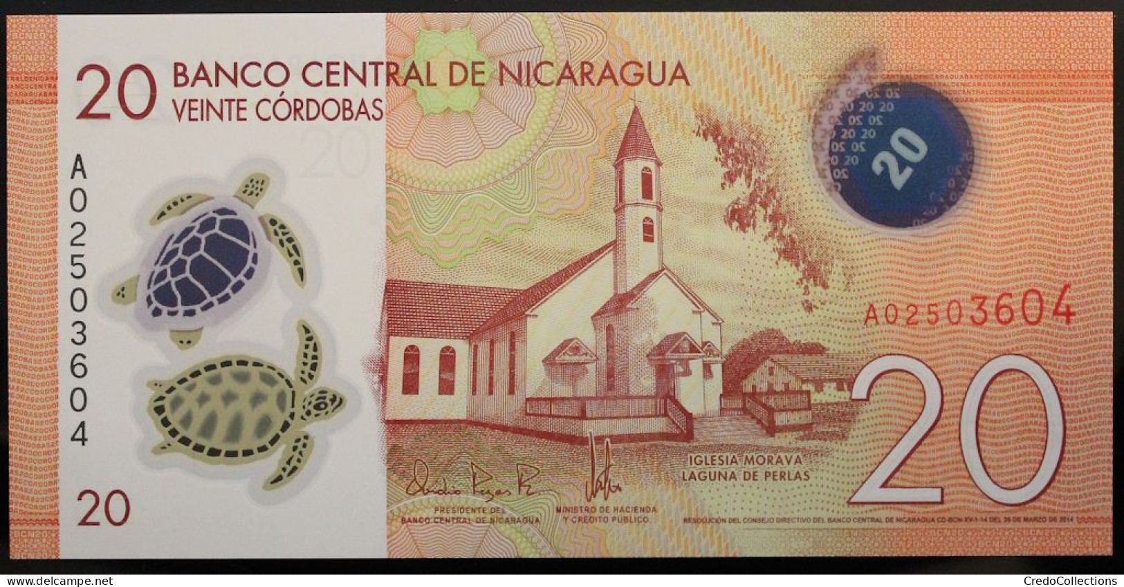 Nicaragua - 20 Cordobas - 2014 - PICK 210a - NEUF - Nicaragua