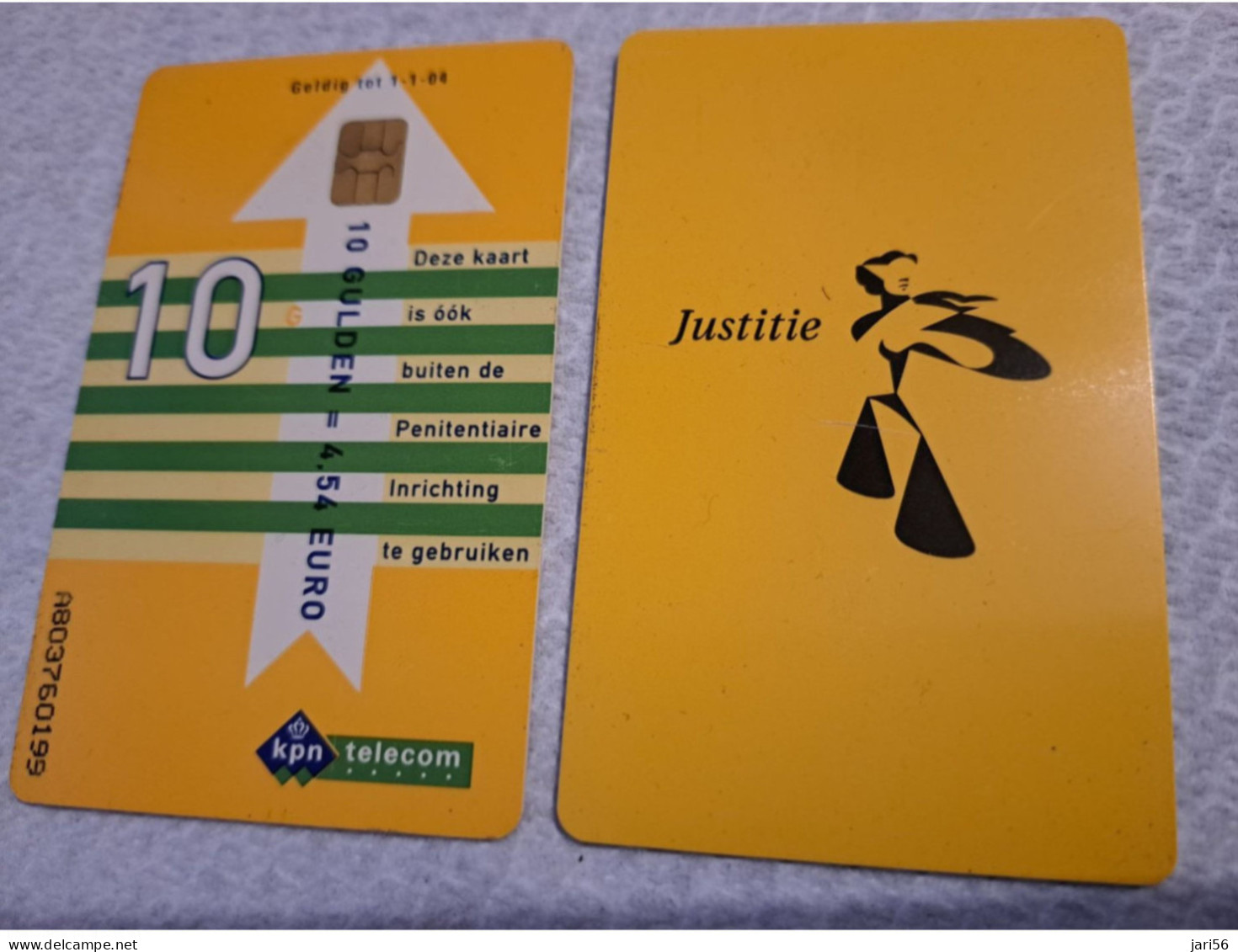 NETHERLANDS   HFL 10,-  / USED  / DATE  1-1-04  JUSTITIE/PRISON CARD  CHIP CARD/ USED   ** 16155** - GSM-Kaarten, Bijvulling & Vooraf Betaalde