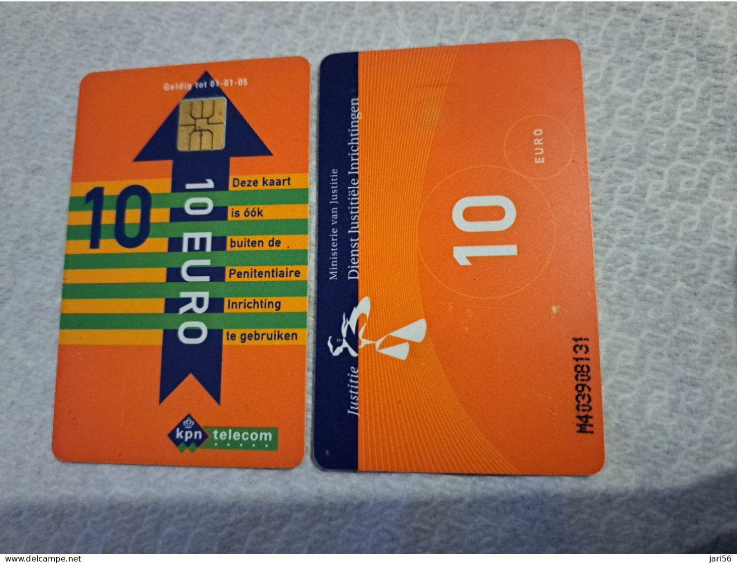 NETHERLANDS   € 10,-   / USED  / DATE  01-01-05  JUSTITIE/PRISON CARD  CHIP CARD/ USED   ** 16160** - [3] Sim Cards, Prepaid & Refills