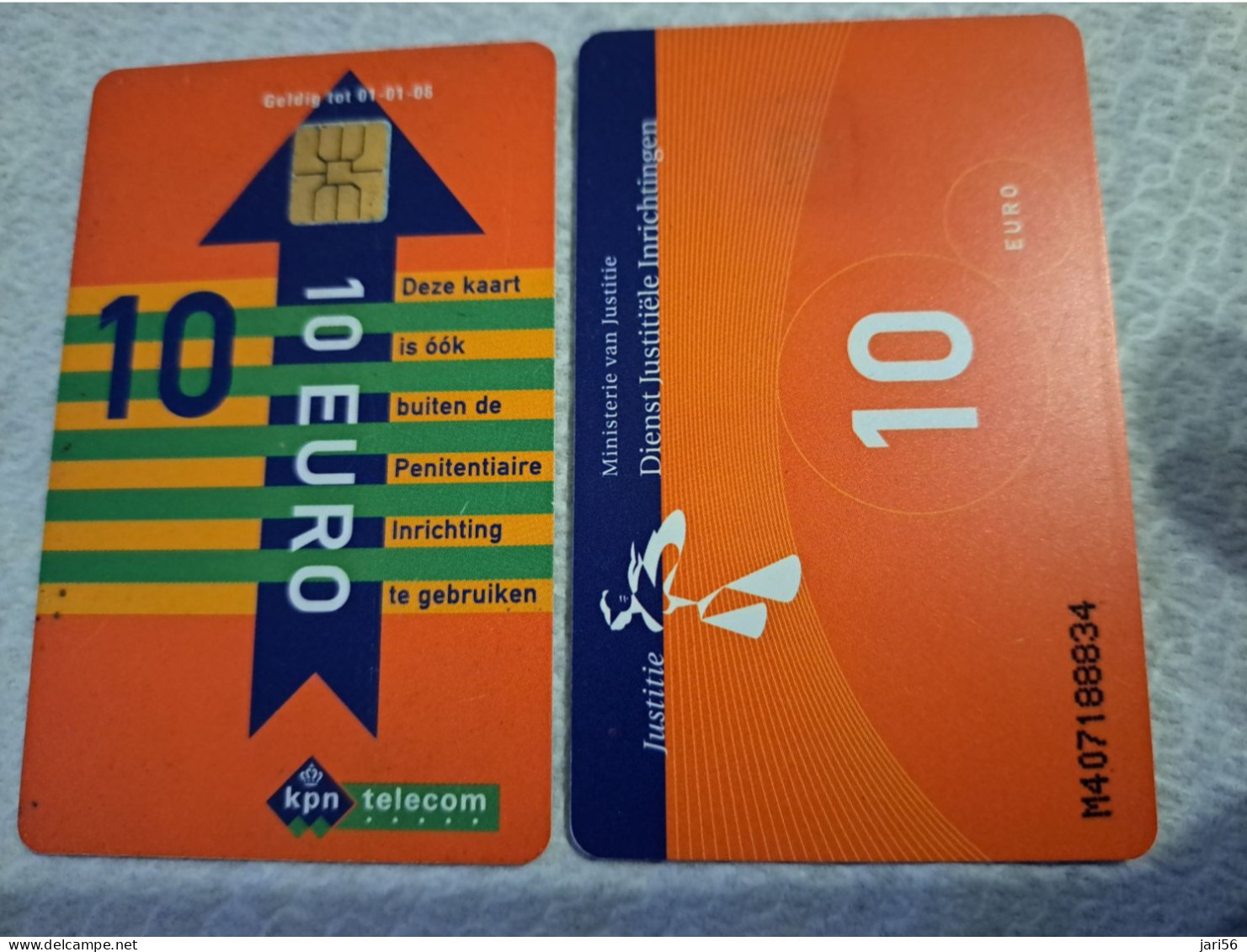 NETHERLANDS   € 10,-   / USED  / DATE  01-01-08  JUSTITIE/PRISON CARD  CHIP CARD/ USED   ** 16161** - GSM-Kaarten, Bijvulling & Vooraf Betaalde
