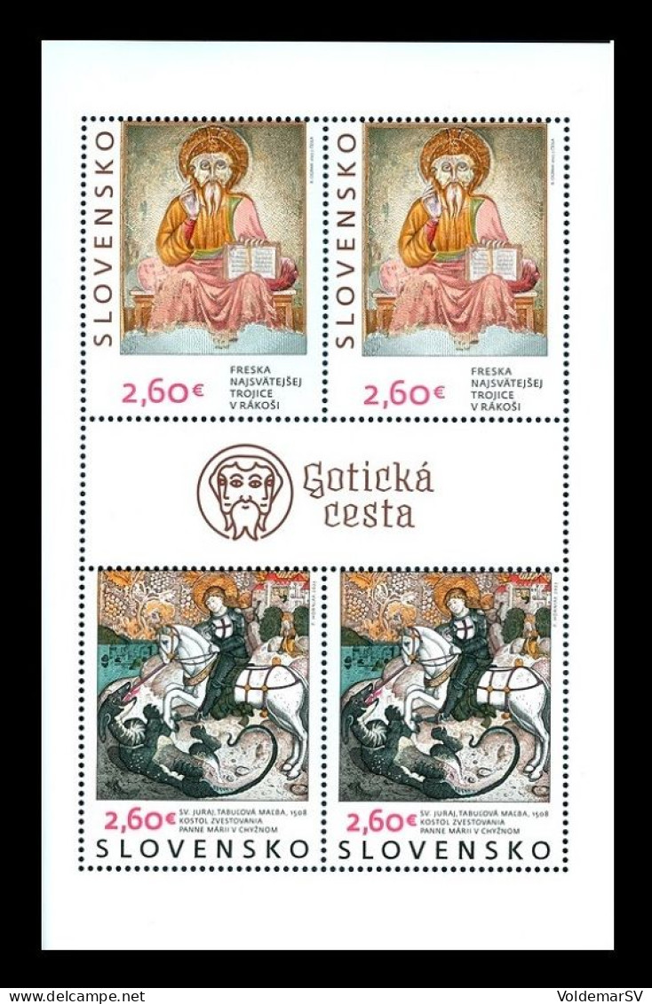 Slovakia 2023 Mih. 1004/05 Gothic Frescoes (M/S) MNH ** - Ongebruikt