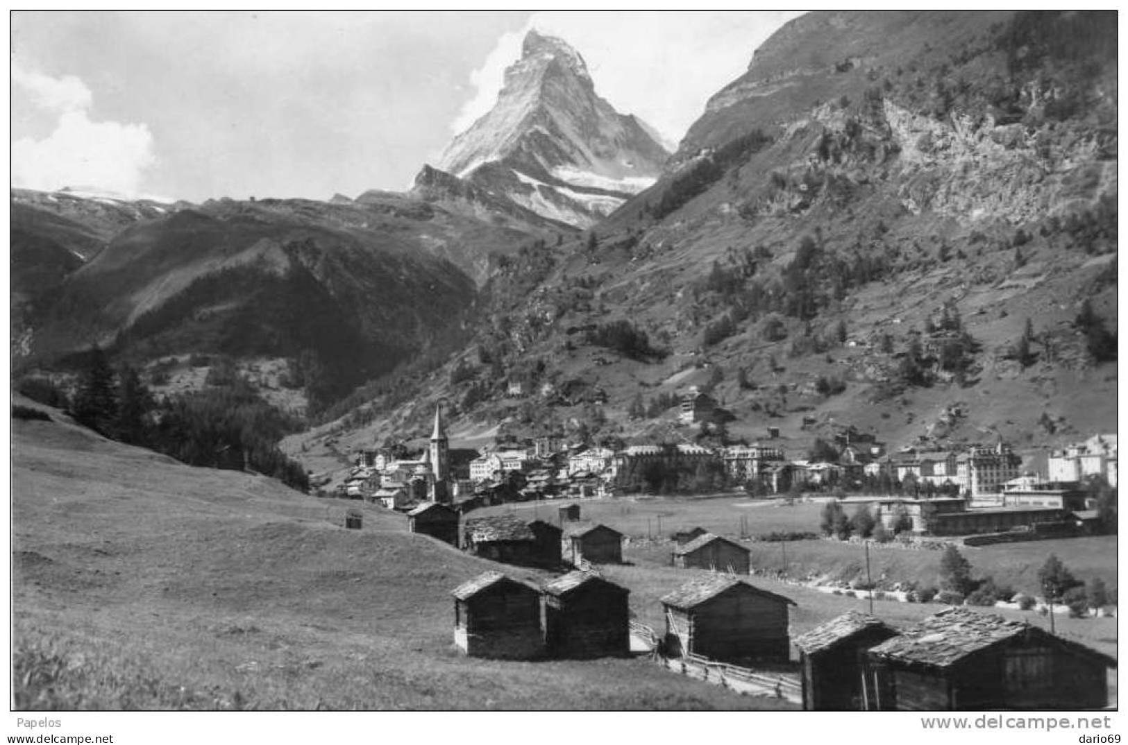 Cartolina Con Annullo Zermatt M.matterhorn - Matt