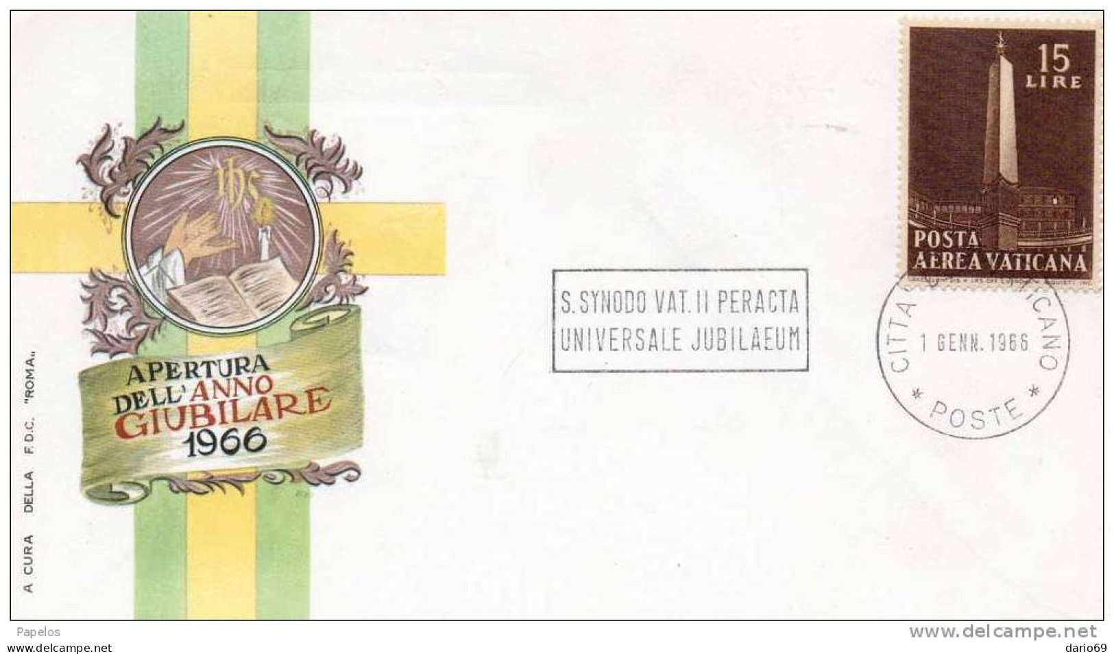 1965 LETTERA   POSTA AEREA VATICANA - Storia Postale