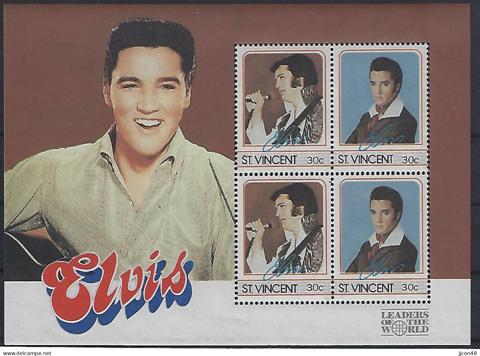 St. Vincent 1985  Elvis Presley (**) MNH - St.Vincent (1979-...)