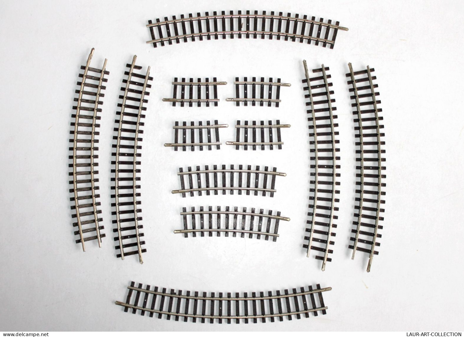 HORNBY MECCANO HO - LOT DE 12 RAILS COURBE R=381 - MODELISME FERROVIAIRE TRAIN - MODELE (2106.26) - Rails