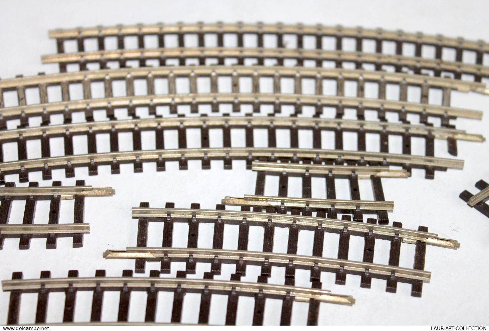 HORNBY MECCANO HO - LOT DE 12 RAILS COURBE R=381 - MODELISME FERROVIAIRE TRAIN - MODELE (2106.26) - Gleise