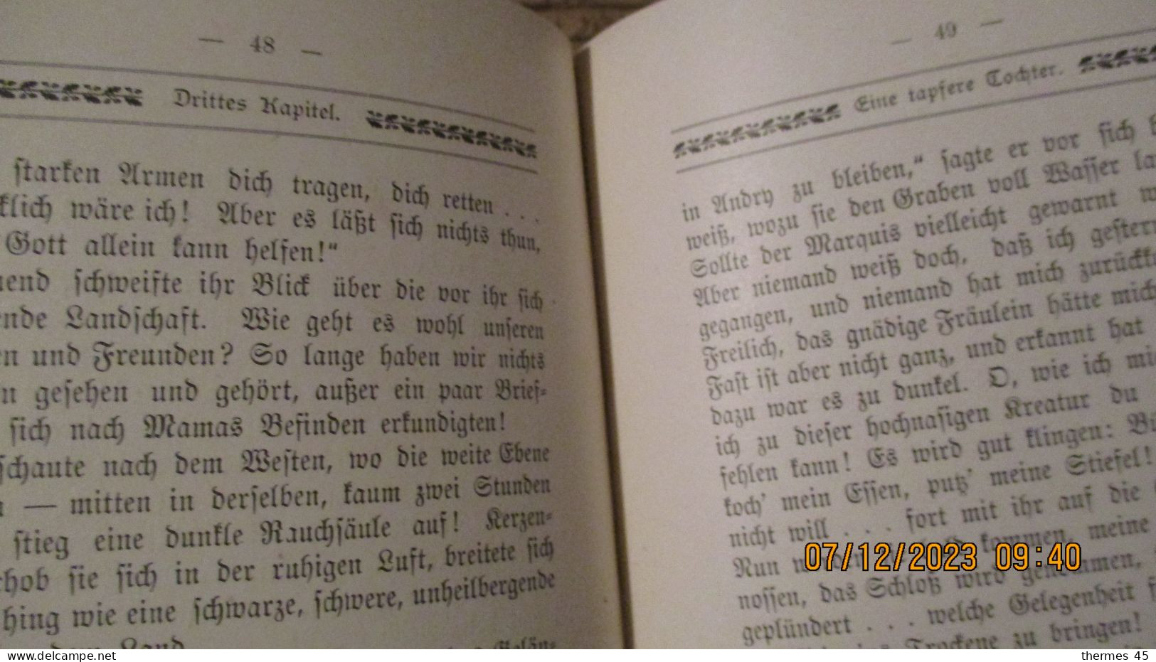 1908 / HISTOIRES ILLUSTREES POUR FILLETTES en Allemand / Perc. Ill. Coul. TBE. +Jaq. + Bte.