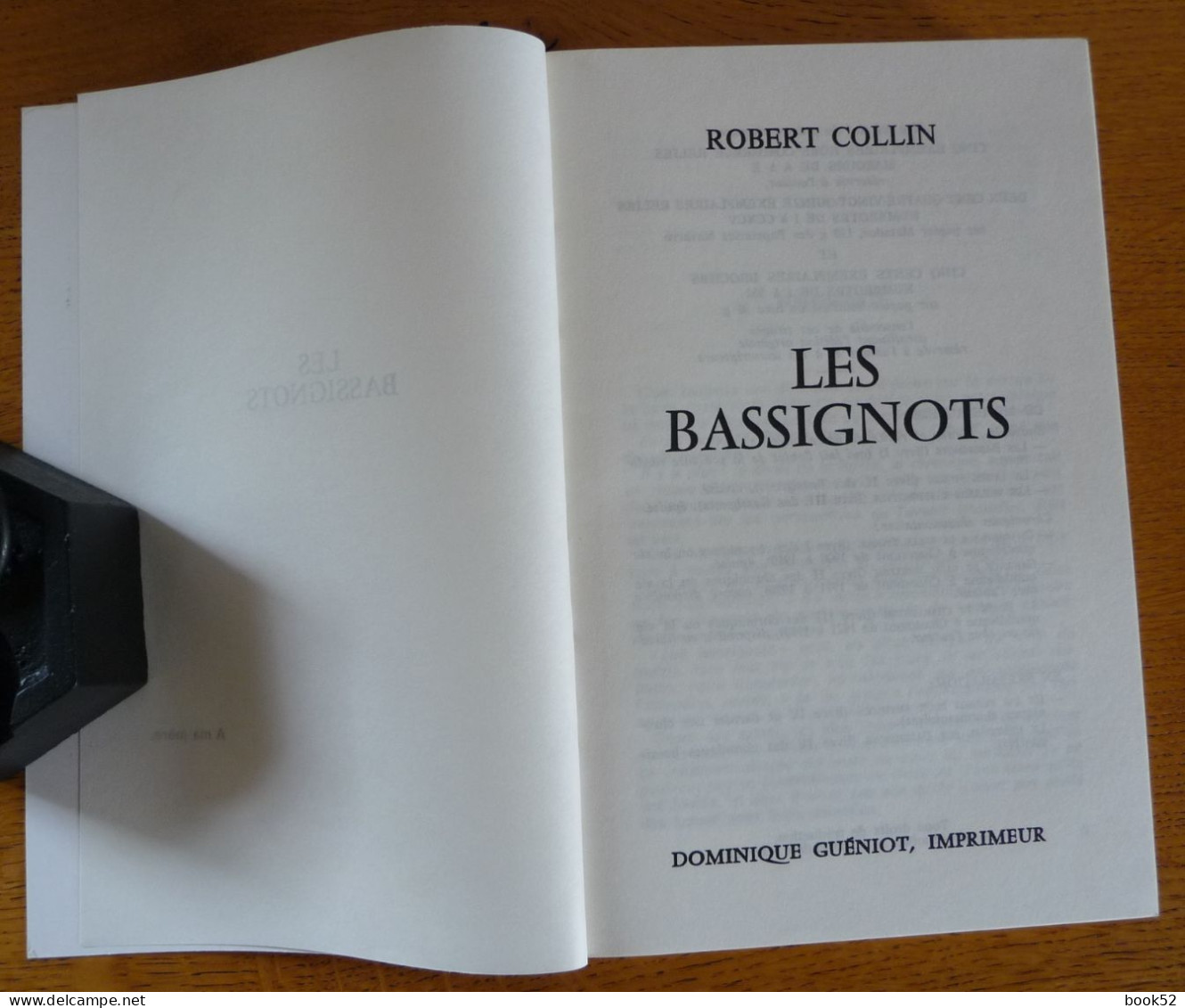 LES BASSIGNOTS Par Robert COLLIN (Haute-Marne) La Table Est En Photo... (Ouvrage Illustré De Dessins Naïfs De L'Auteur) - Champagne - Ardenne