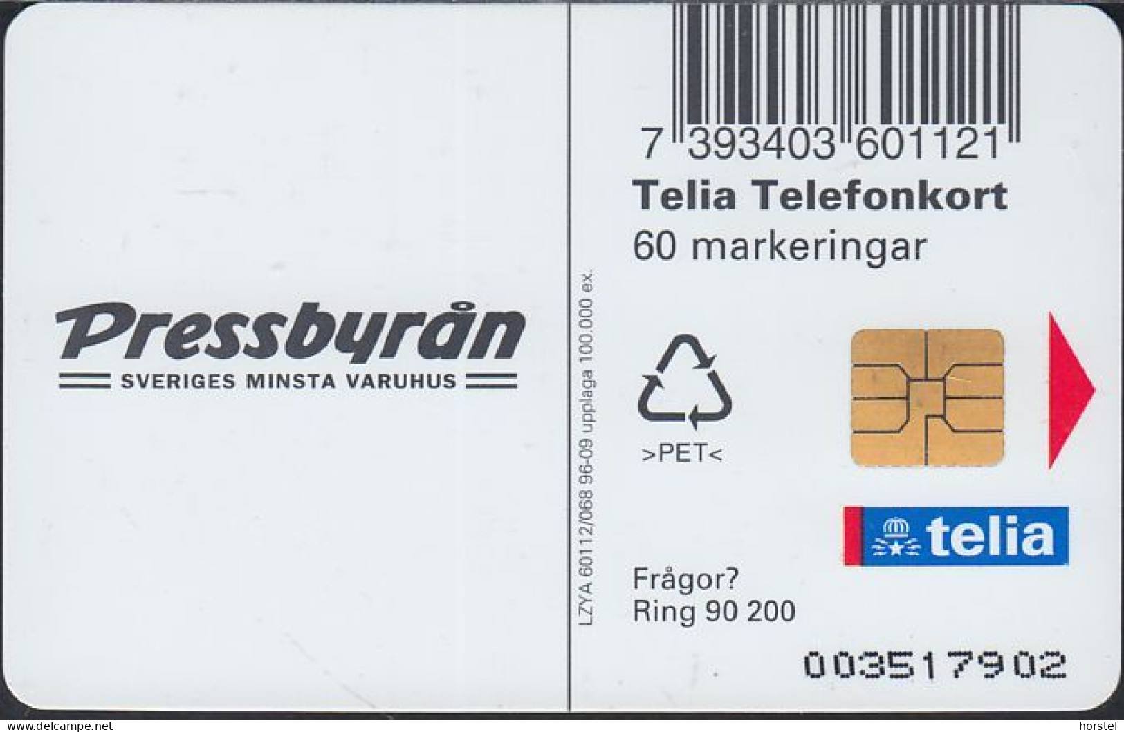 Schweden Chip 176  Lakritzpfeifen - Liquorice Pipes - Pressbyran (60112/068) - 003517902 - Suède