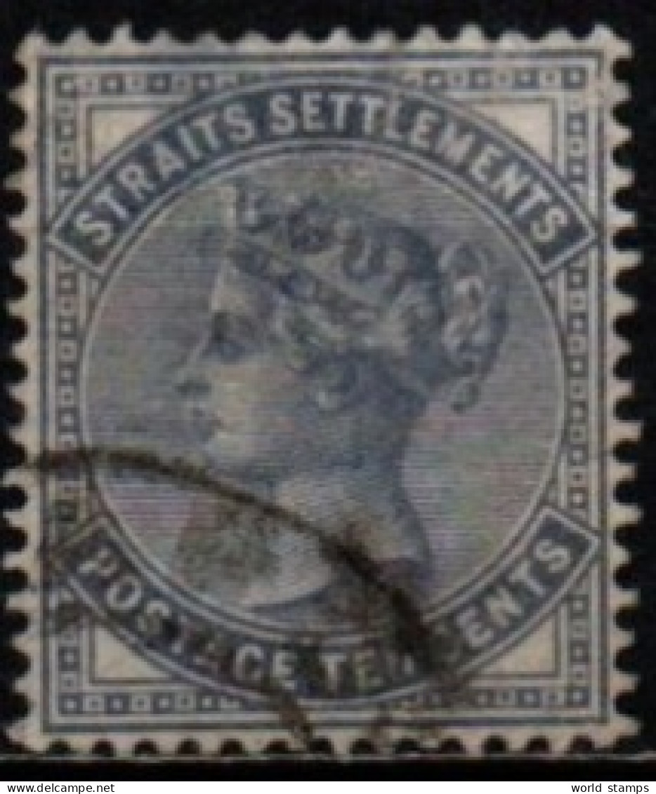 STRAITS SETTLEMENTS 1867-82 O FIL CC DEFECTEUX - Straits Settlements