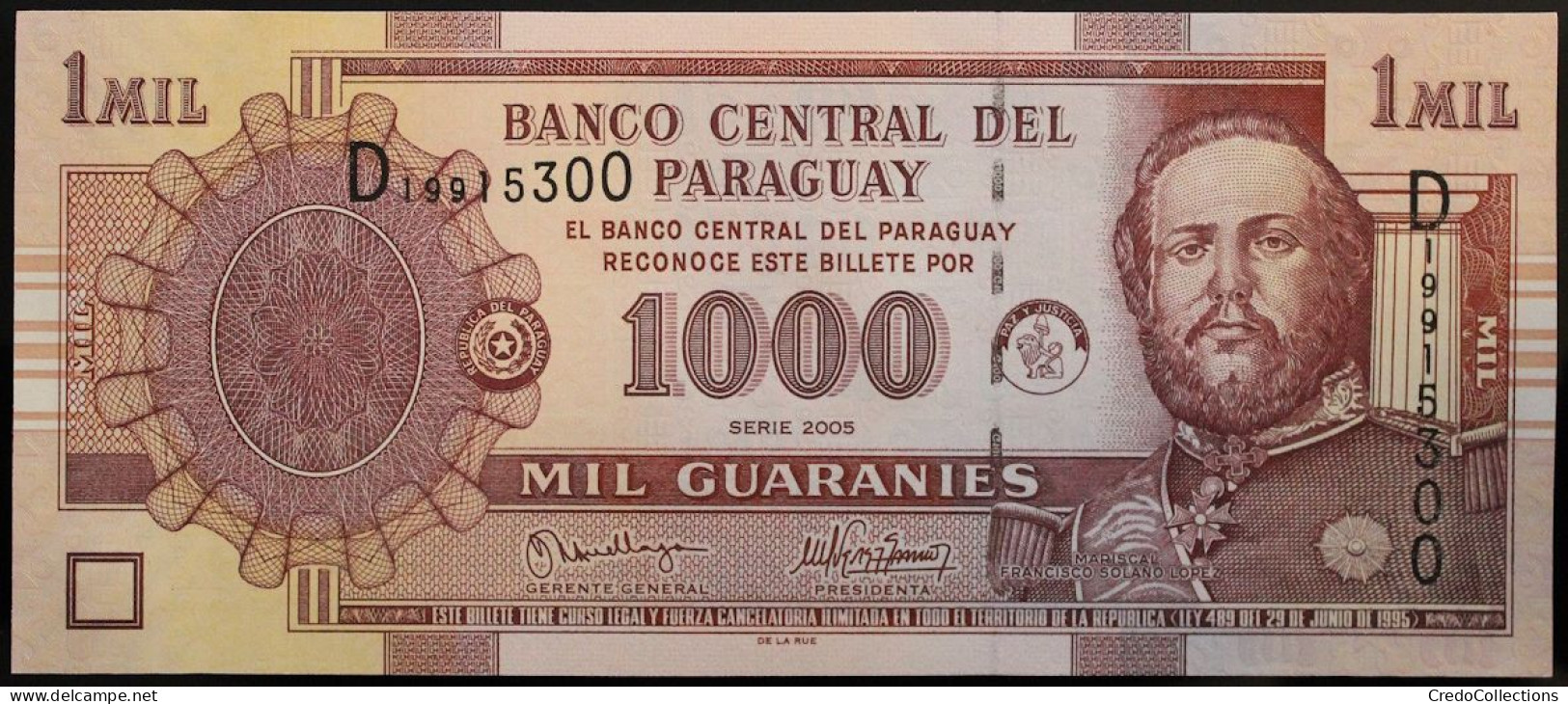 Paraguay - 1000 Guaranies - 2005 - PICK 222b - NEUF - Paraguay
