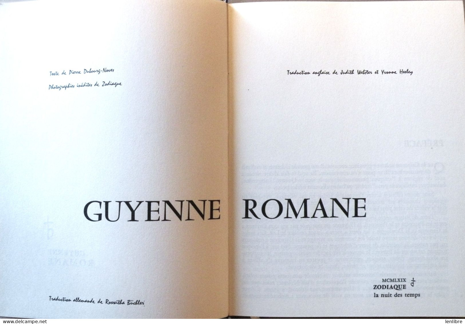 GUYENNE ROMANE. Pierre Dubourg-Noves. Ed. Zodiaque. 1969. - Aquitaine