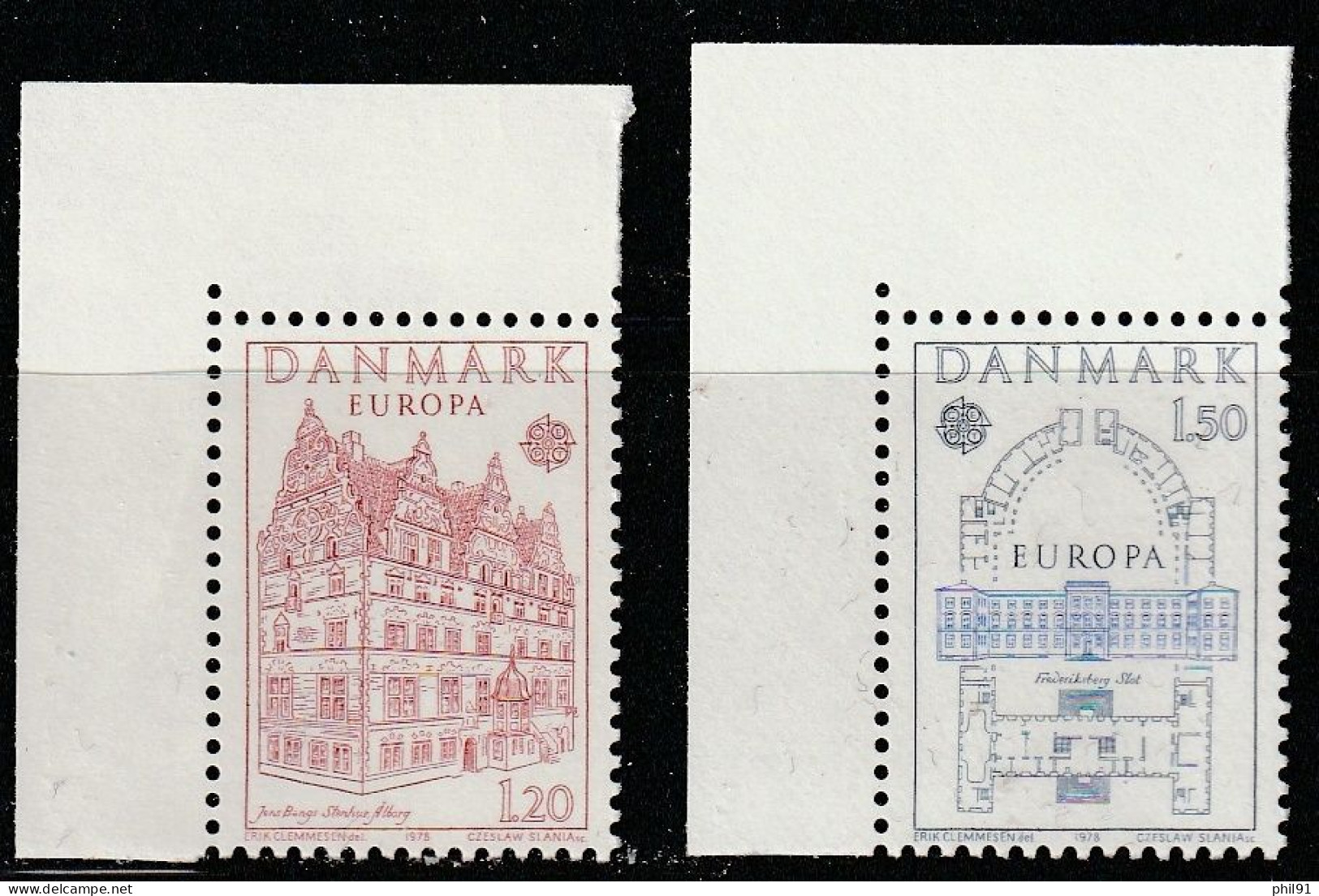 DANEMARK     Europa 1978   N° Y&T  663 Et 664  ** - Unused Stamps