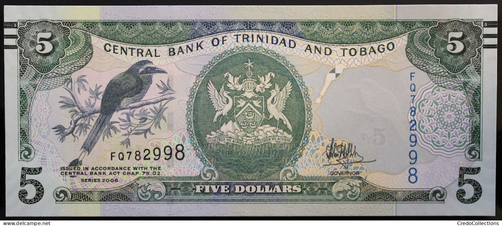 Trinitad Et Tobago - 5 Dollars - 2016 - PICK 47c - NEUF - Trinité & Tobago