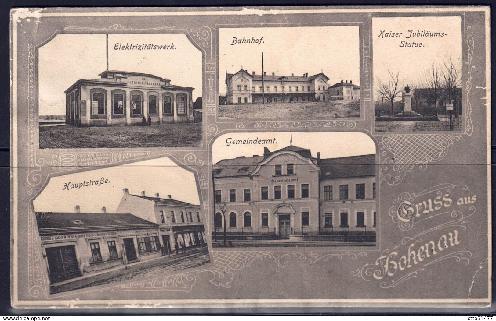 Österreich 1927 - 2273 Hohenau NÖ, E-Werk, Bahnhof, Hauptstrasse, Gemeindeamt - Gänserndorf