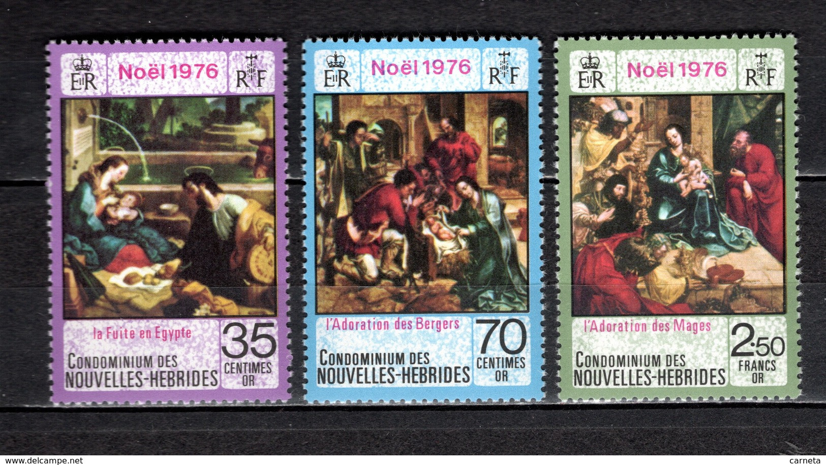 Nlles HEBRIDES  N° 438 à 440  NEUFS SANS CHARNIERE  COTE  5.70€    NOEL - Ongebruikt