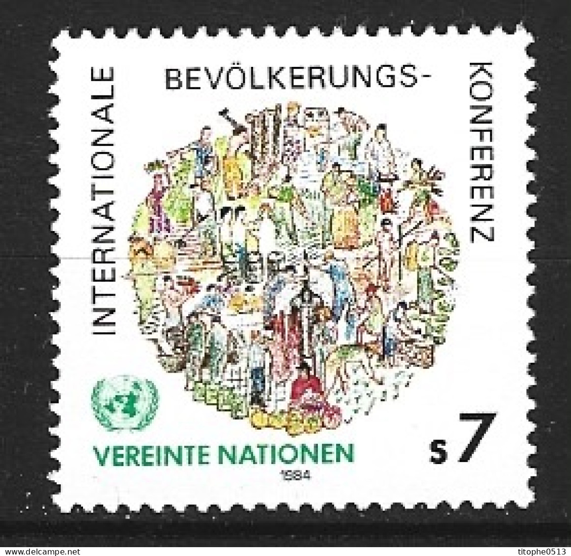 ONU VIENNE. N°38 De 1984. Conférence Sur La Population. - Ungebraucht