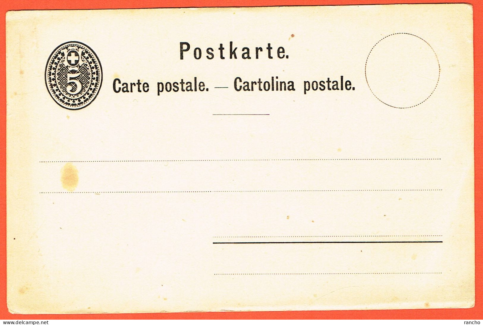 ** SUISSE . CARTE POSTALE . NEUF . 1879 . 5Cts NOIR . ** - Entiers Postaux