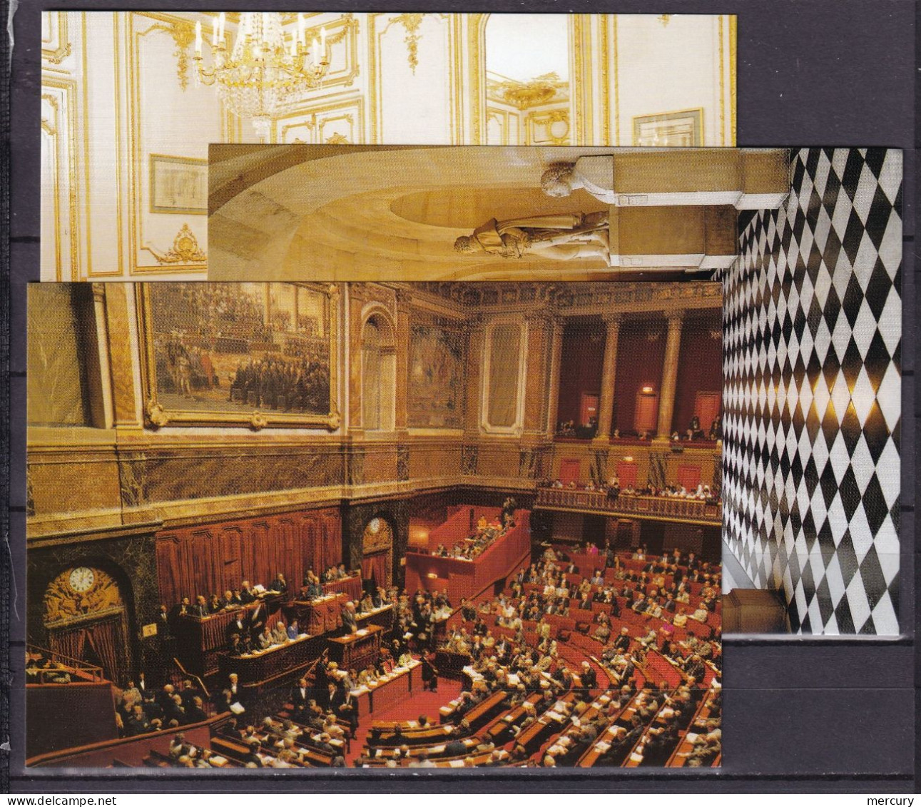 FRANCE - 10 Cartes Du Congrès Du Parlement  - 2 Scans - Covers & Documents