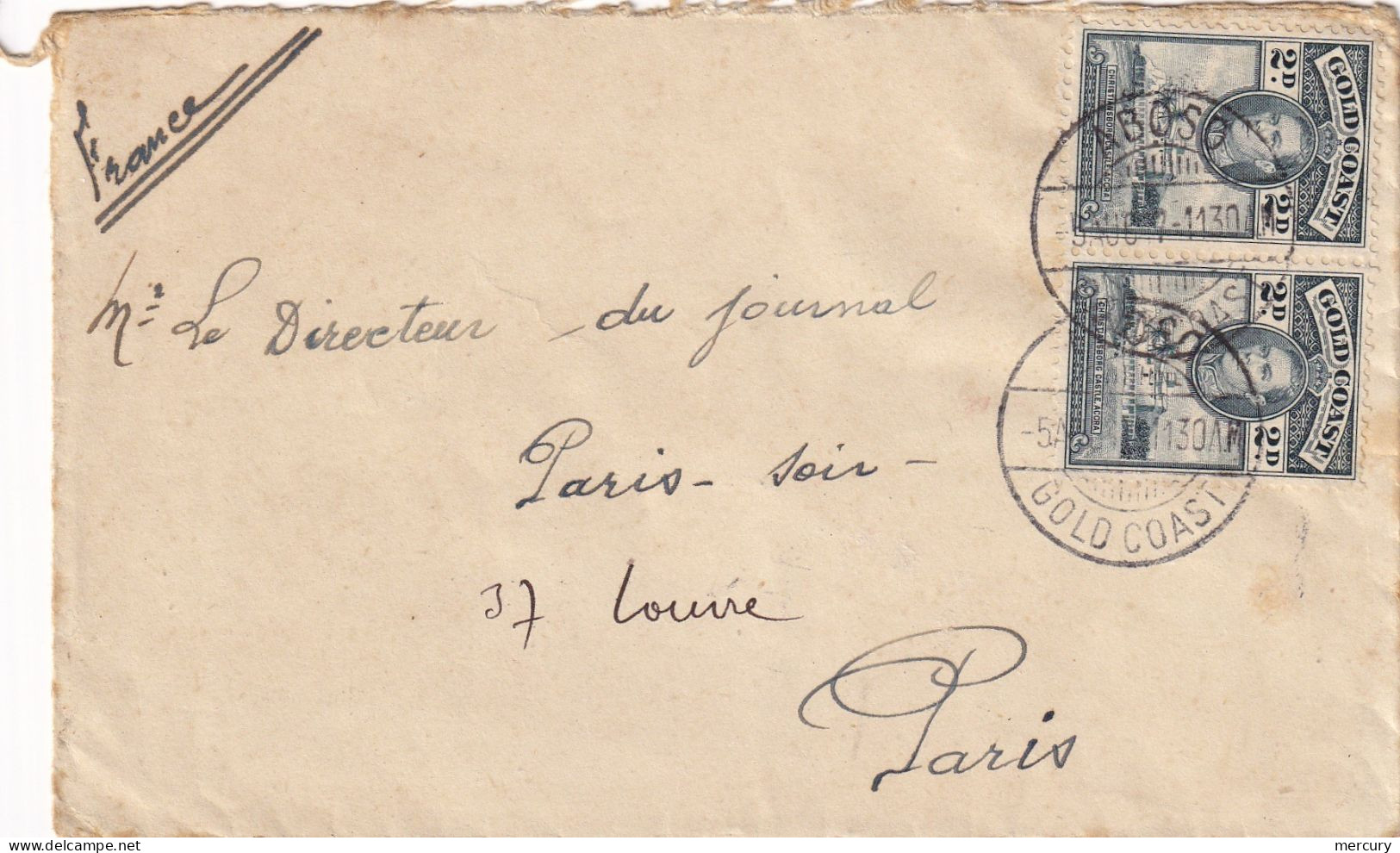 COTE D'OR - Lettre D'Aboso Pour Paris Du 5/8/4* - Goudkust (...-1957)