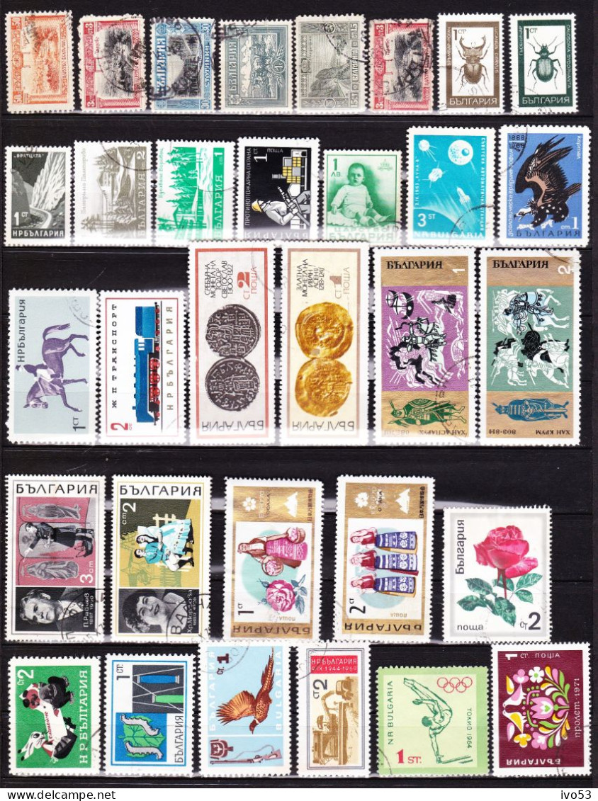 Lot Zegels Bulgarije:gestempeld/used (3 Scans) - Collections, Lots & Series