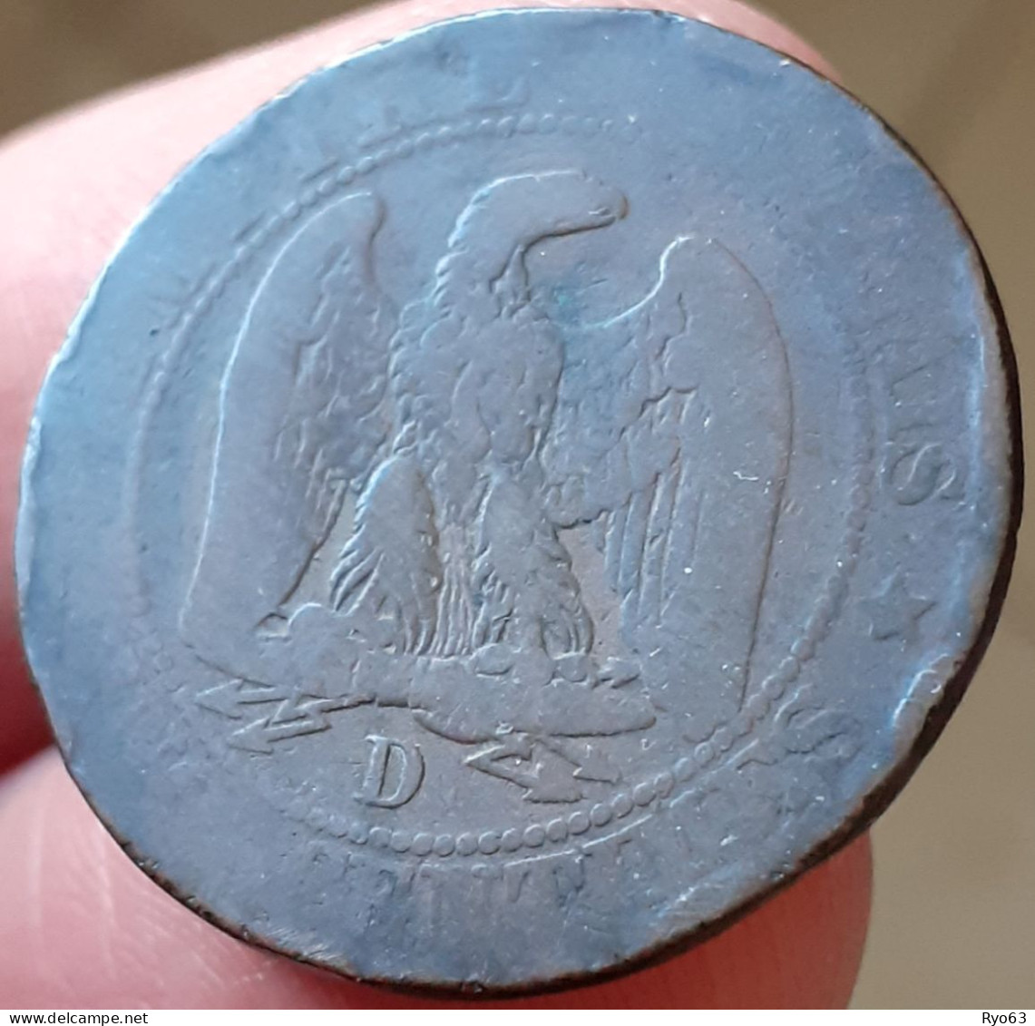 Monnaie 5 Centimes 1855 D Ancre Napoléon III - 5 Centimes