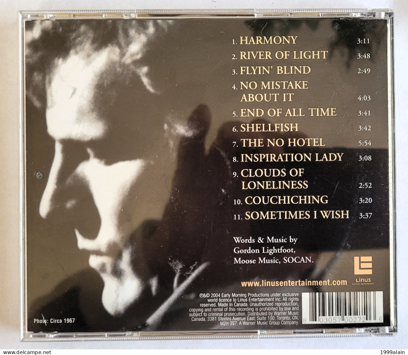 GORDON LIGHTFOOT - HARMONY - Country En Folk