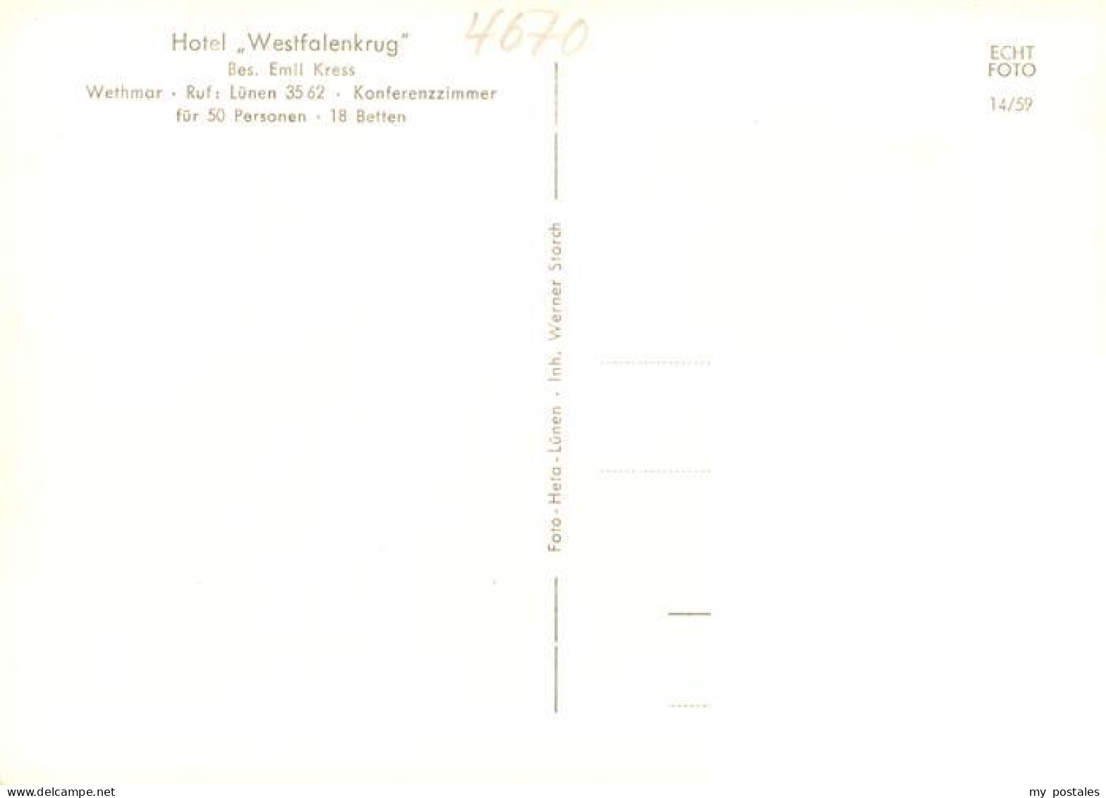 73869815 Luenen Hotel Westfalen Krug Restaurant Luenen - Lünen