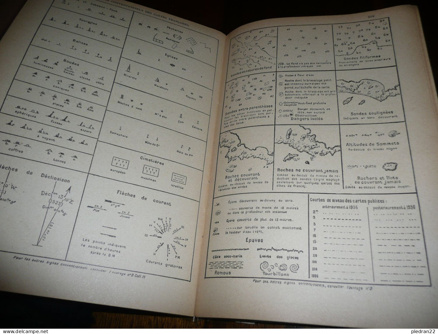 MILITAIRE MILITARIA SERVICE HYDROGRAPHIQUE MARINE RENSEIGNEMENTS RELATIFS AU DOCUMENTS NAUTIQUES ET NAVIGATION 1948