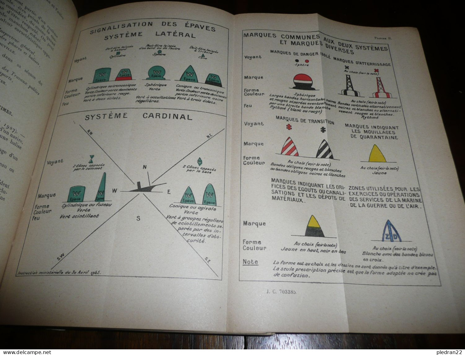 MILITAIRE MILITARIA SERVICE HYDROGRAPHIQUE MARINE RENSEIGNEMENTS RELATIFS AU DOCUMENTS NAUTIQUES ET NAVIGATION 1948