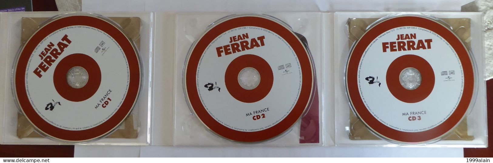 JEAN FERRAT - MA FRANCE - 3 CD - SES PLUS GRANDES CHANSONS - Other - French Music