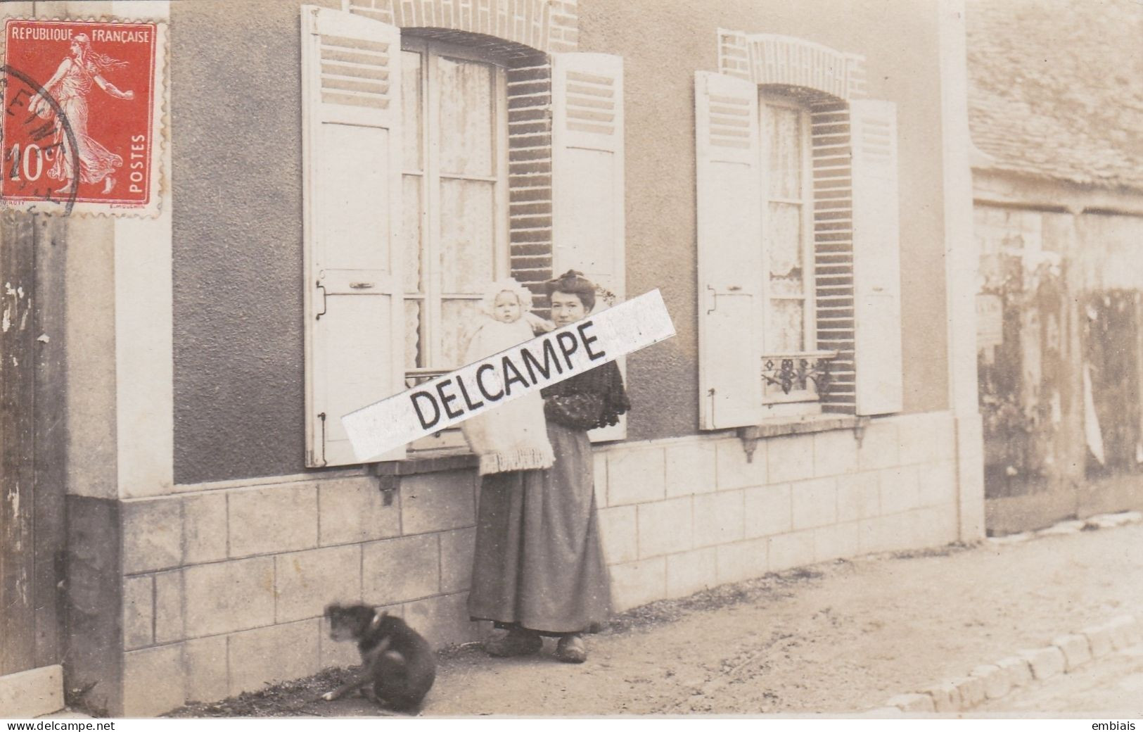 78 - FRENEUSE -  Une Mère Et Son Bébé . Carte Photo - Freneuse