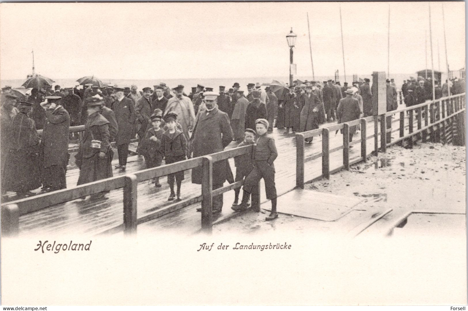 Helgoland , Auf Der Landungsbrücke (Ungebraucht) (1904) - Helgoland