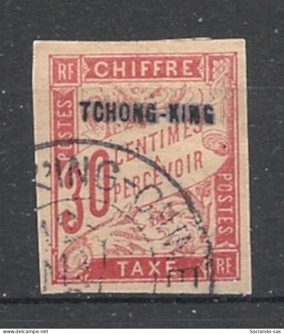 TCH'ONG-K'ING - 1903 - Taxe TT N°YT. 12 - Type Duval 30c Carmin - Oblitéré / Used - Used Stamps