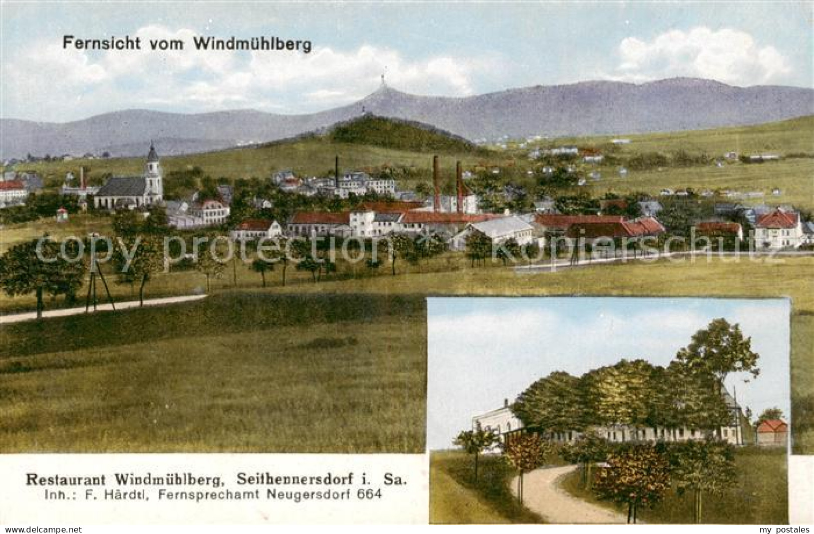 73802182 Seifhennersdorf Fernsicht Vom Windmuehlberg Restaurant Windmuehlberg Se - Seifhennersdorf