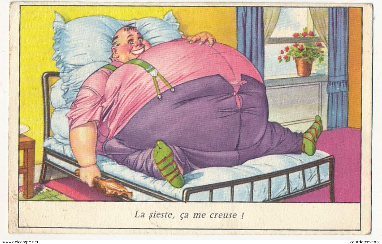 CPSM - "La Sieste, ça Me Creuse !" - Humour