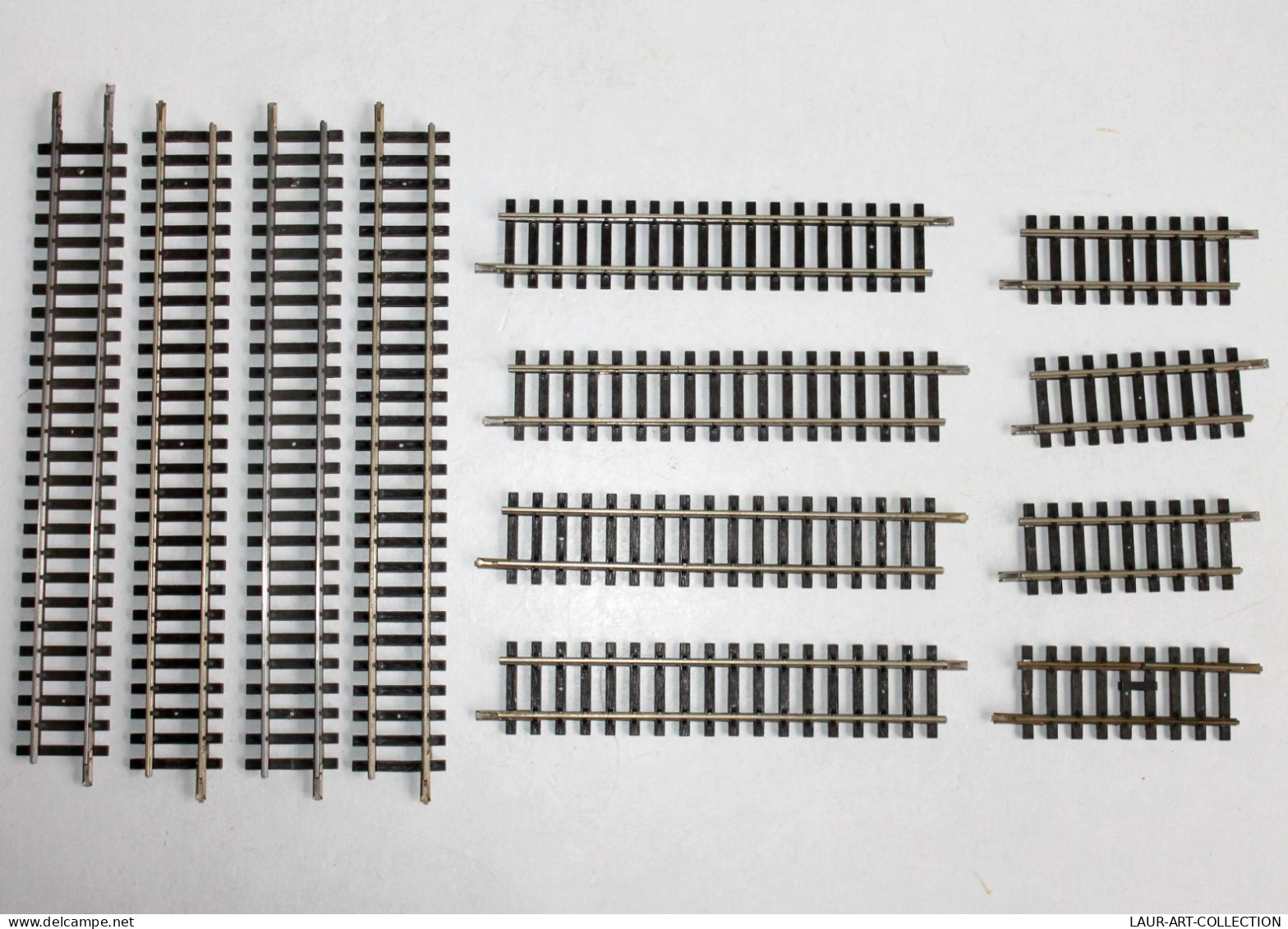 HORNBY MECCANO HO - LOT 12 RAILS DROIT L=9/16/23,5cm - MODELISME FERROVIAIRE TRAIN (2106.27) - Vías Férreas