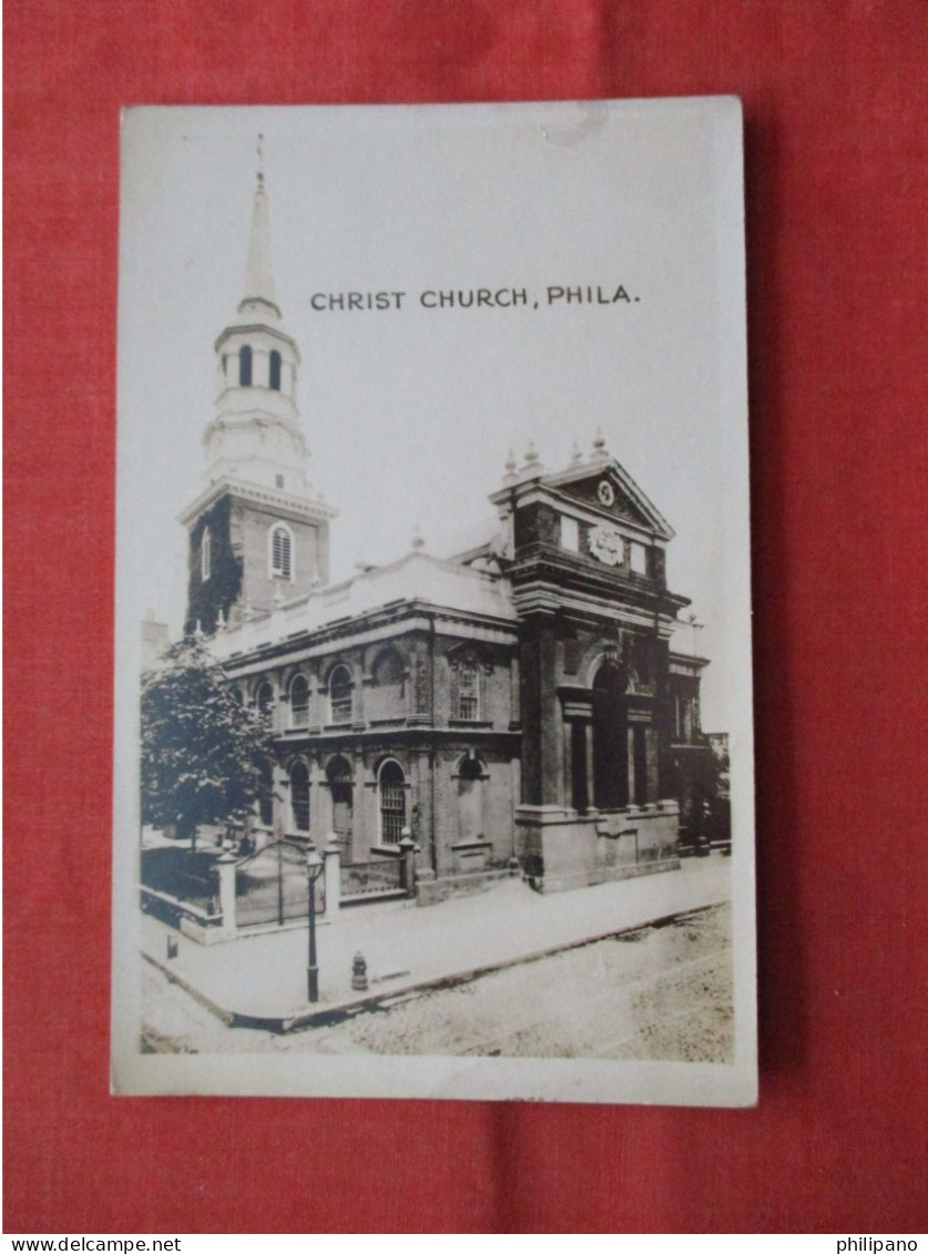 RPPC. Christ Church.   Philadelphia Pennsylvania > Philadelphia        Ref 6296 - Philadelphia