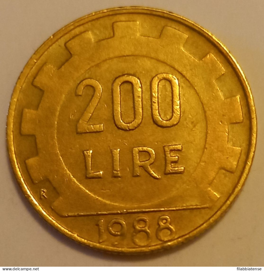 1988 - Italia 200 Lire      ---- - 200 Liras