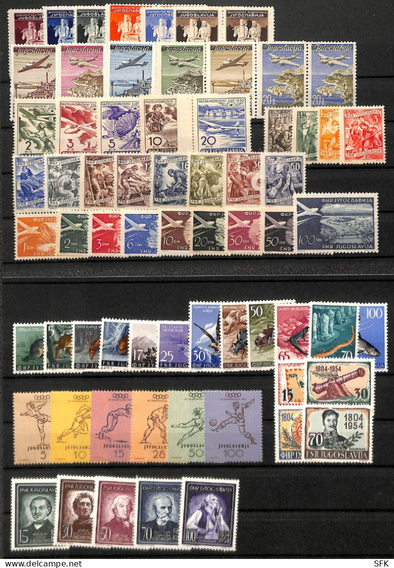 1944/78 Complete Yugoslavia On Lindner Sheets (up From 1962 In The Album) With All Franco Commemoratives, MNH - Lots & Serien