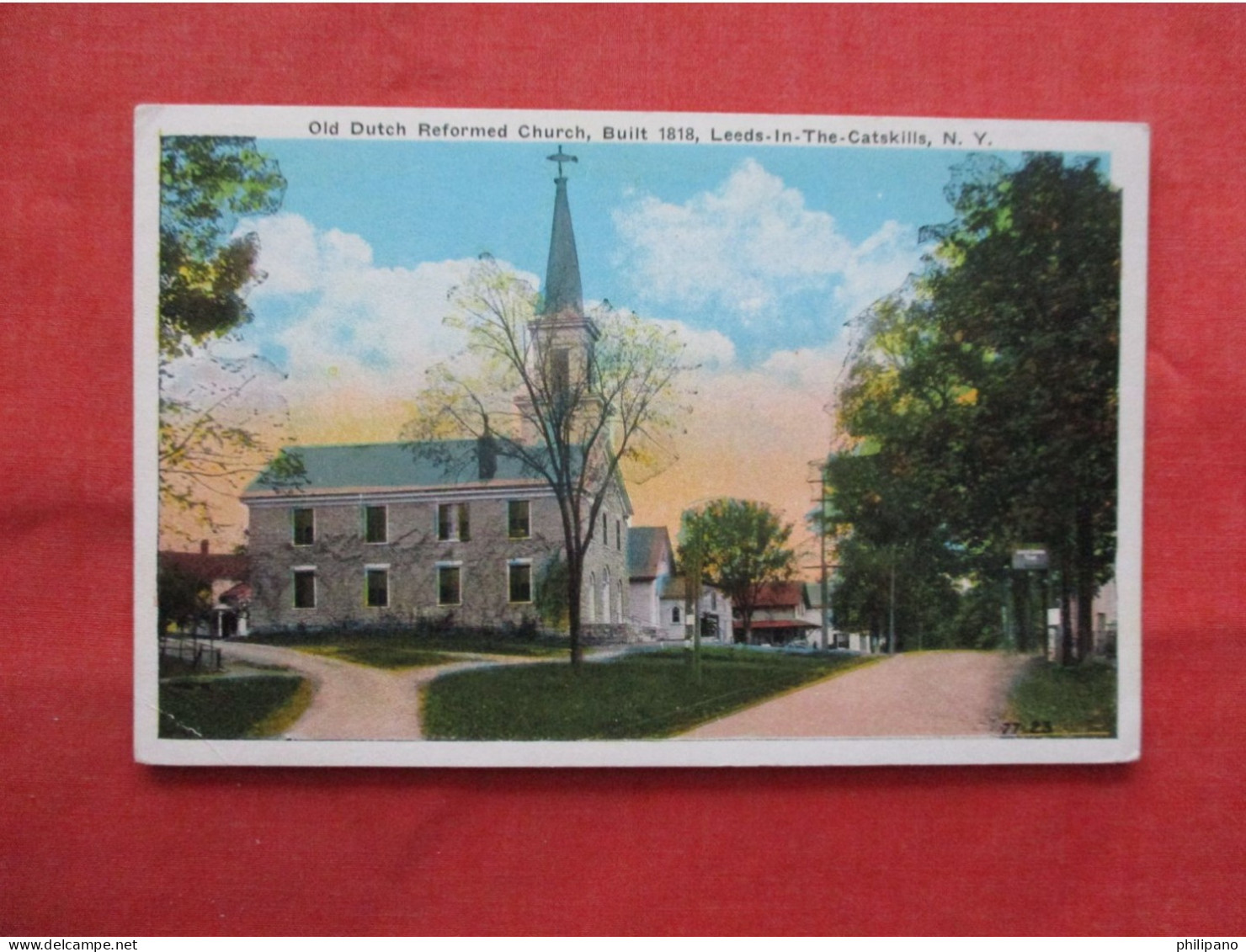 Old Dutch Reformed Church. Leeds In The  Catskills  New York >    Ref 6296 - Catskills