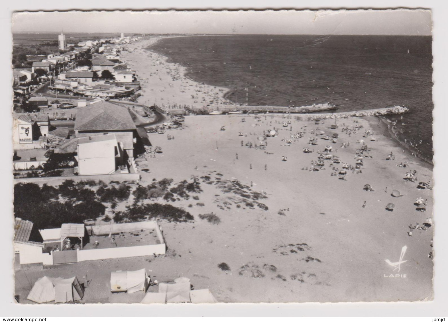 34 - EN AVION AU DESSUS DE ... CARNON PLAGE - La Plage - Ed. LAPIE N° 18 - 1962 - Mauguio