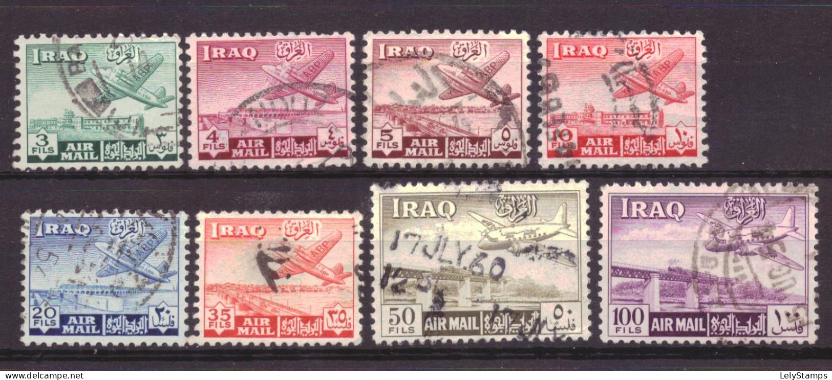 Irak / Iraq 149 T/m 156 Used Airmail Airplane (1949) - Iraq