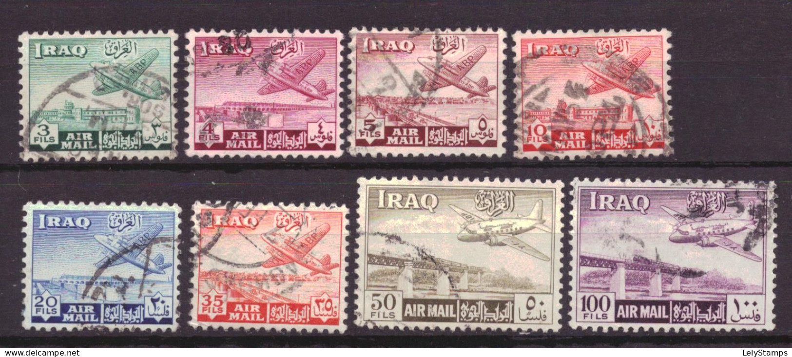 Irak / Iraq 149 T/m 156 Used Airmail Airplane (1949) - Iraq