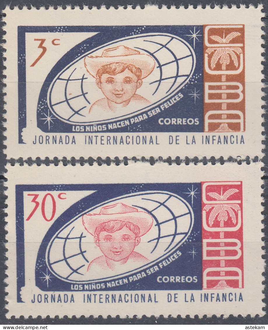 CUBA 1963, INTERNATIONAL WEEK Of The CHILD'S, COMPLETE MNH SERIES With GOOD QUALITY, *** - Unused Stamps