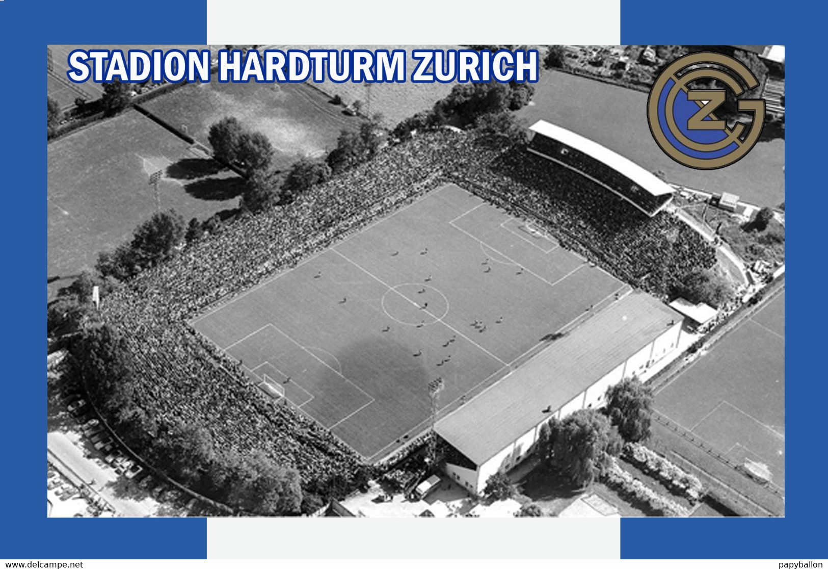 CP.STADE .ZURICH  SUISSE  STADION  HARDTURM 1950   # D.M. 049 - Calcio