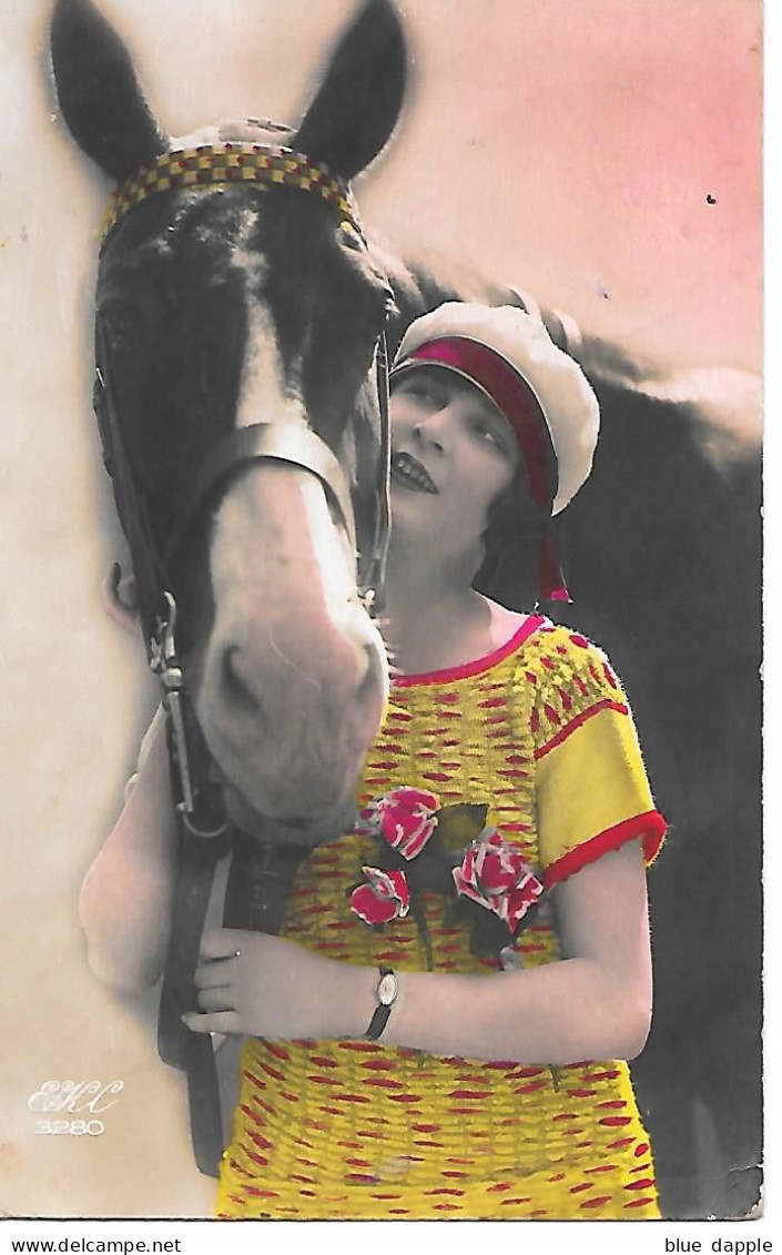 Horse, Pferd, Cheval, Cavallo - With Woman, Femme, Frau, Donna - Chevaux