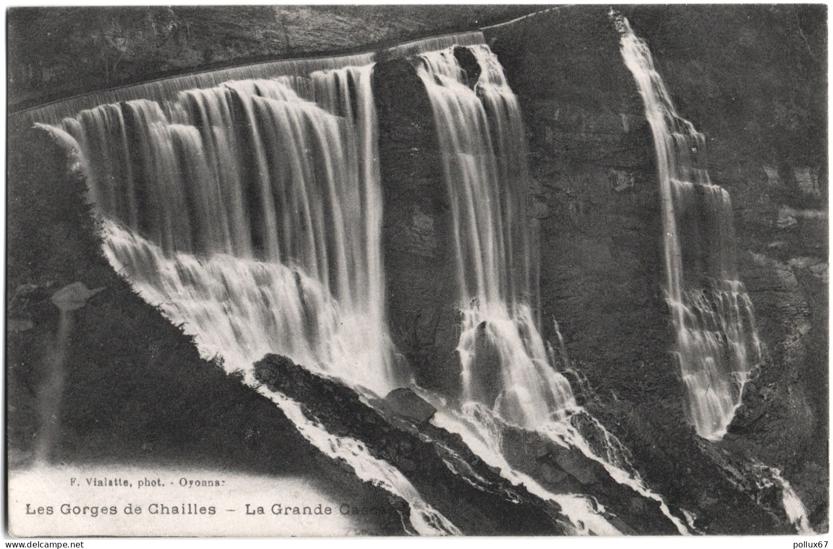 CPA LES ÉCHELLES  (SAVOIE)  LES GORGES DE CHAILLES - LA GRANDE CASCADE - Les Echelles