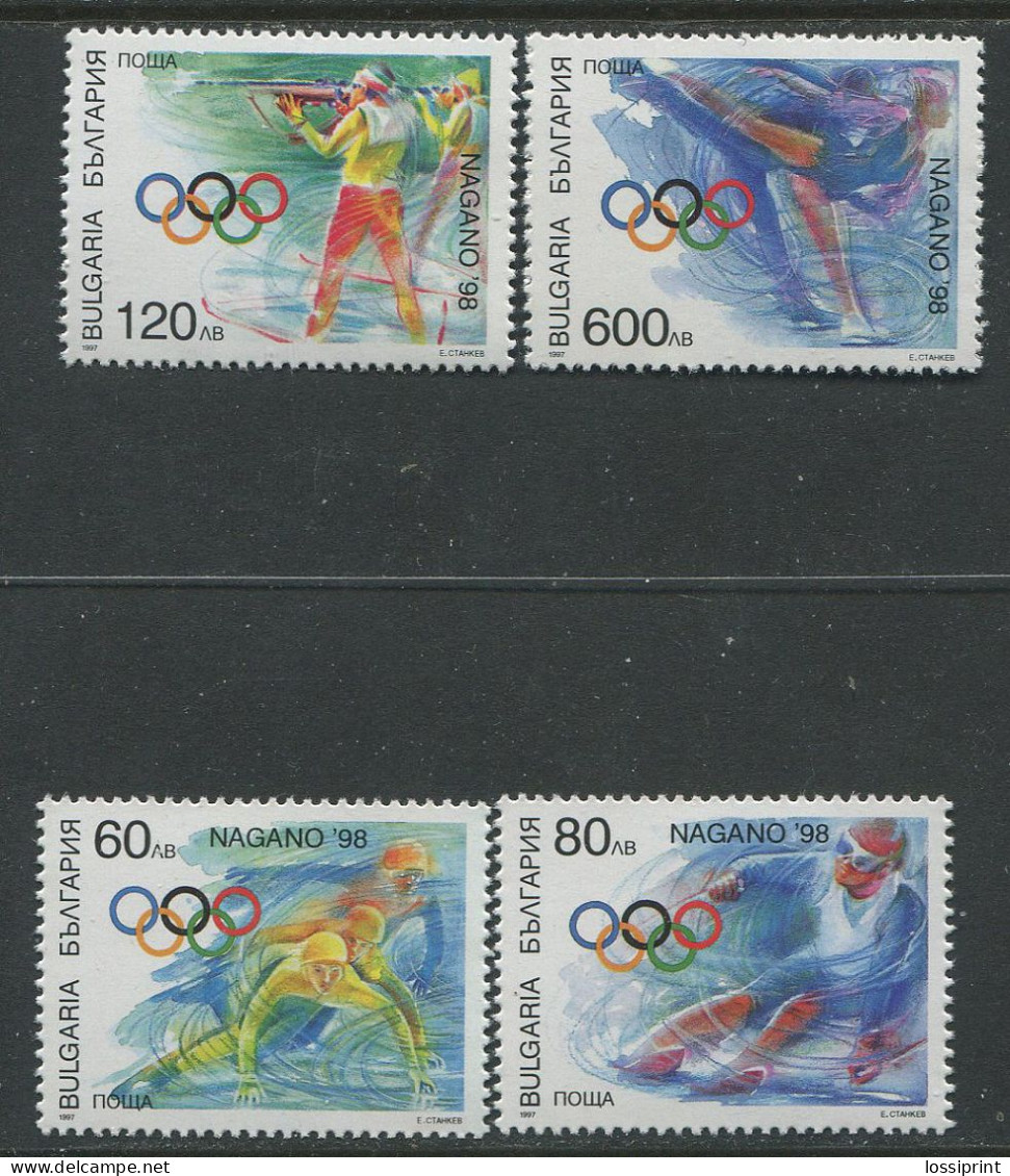 Bulgaria:Unused Stamps Serie Nagano Olympic Games 1998, MNH - Invierno 1998: Nagano