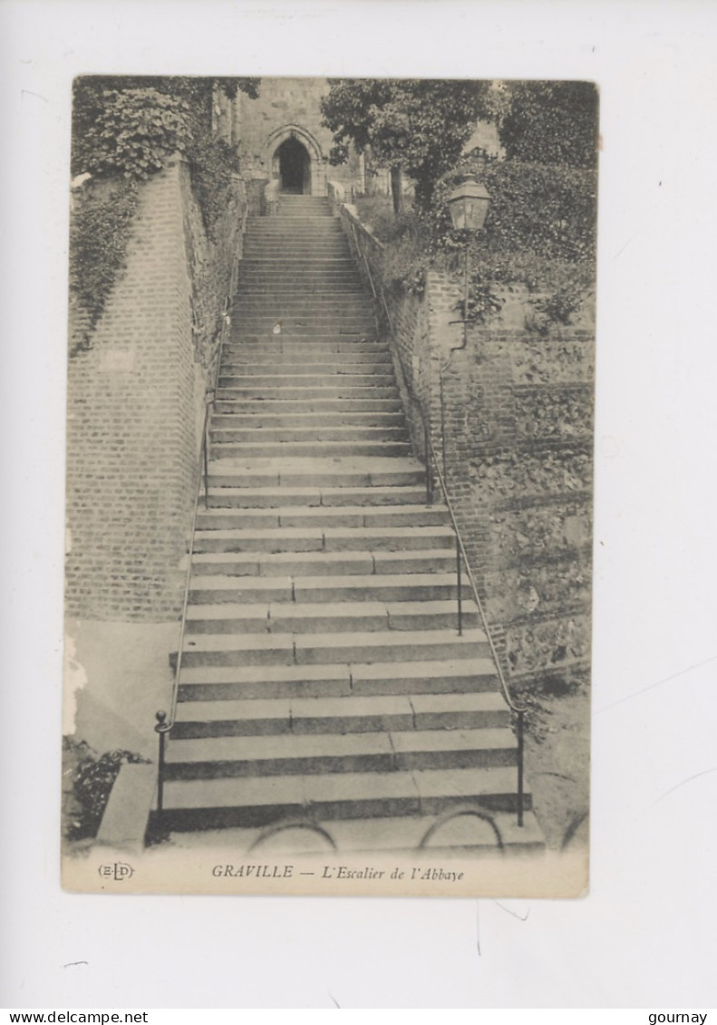 Le Havre-Graville - Escalier De L'Abbaye  (cp Vierge ELD) - Graville